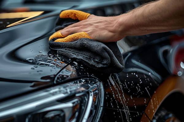 Como secar o carro preto 